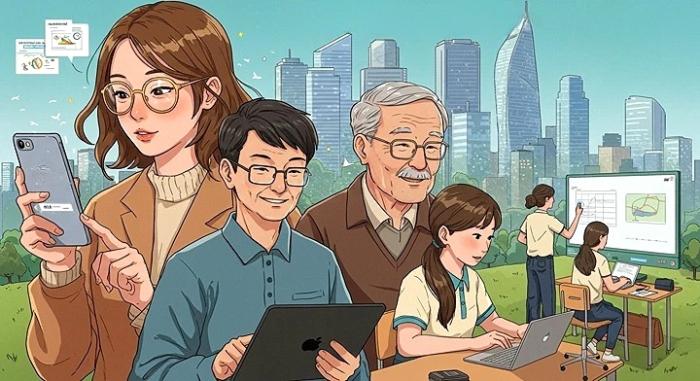 교육부, 성인디지털문해능력조사 결과 발표...성인 40% 이상 “디지털 사용 어려움 경험” 기사 이미지